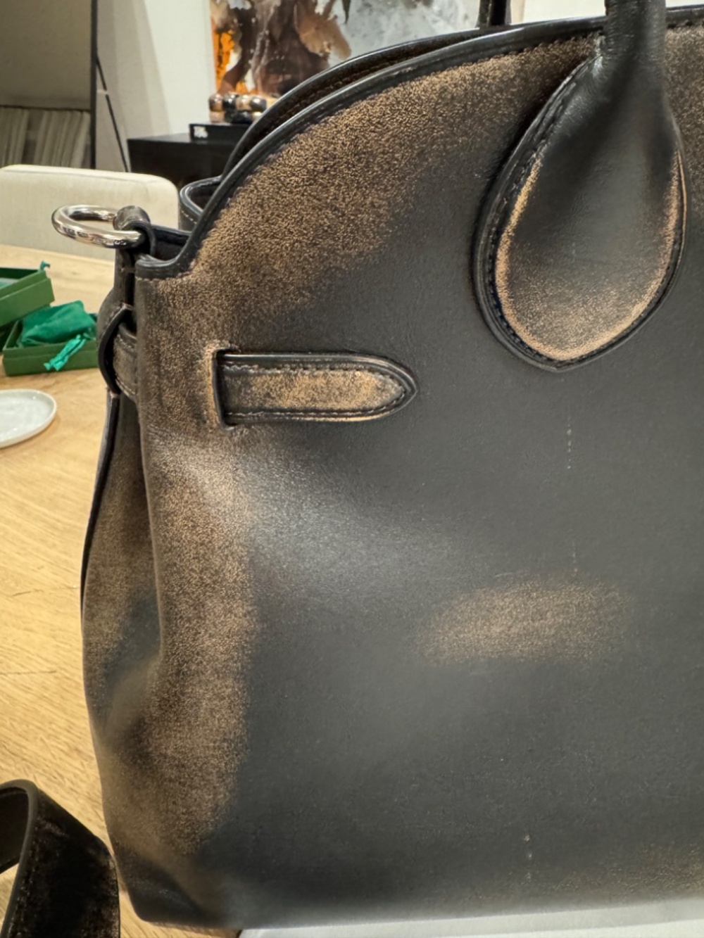 Coach Empire Carryall 40 Bag in Loved Leather W/ Charms - Picture 9 of 11